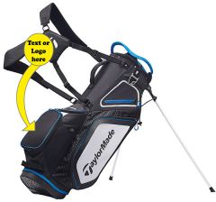 TaylorMade 8.0 Stand Bag-Black/White/Blue