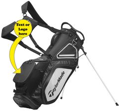 TaylorMade 8.0 Stand Bag-Black/White/Charcoal