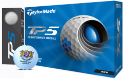Logo printed TaylorMade TP5 golf balls | Best4Balls