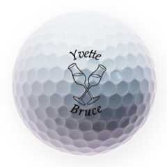 Boozy Toast Valentine's Day Printed Golf Balls | Best4Balls
