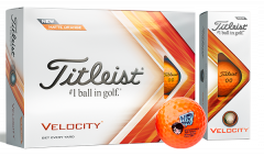 New Titleist Velocity Orange Golf Balls Personalised  | Best4Balls