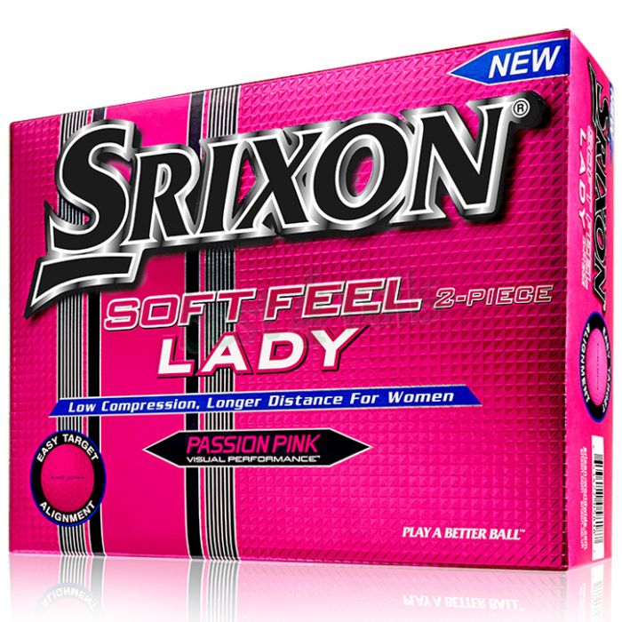 Srixon Ladies Soft Feel Passion Pink Golf Balls, 12 ball pack at Best4Balls