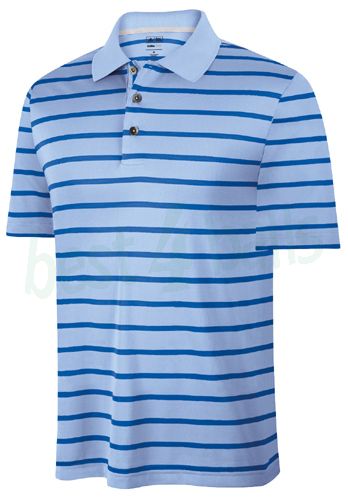 Golf Clothing Golf Shirts Adidas Golf Shirt Adidas ClimaCool Stripe Golf Shirt Blue Dark Blue