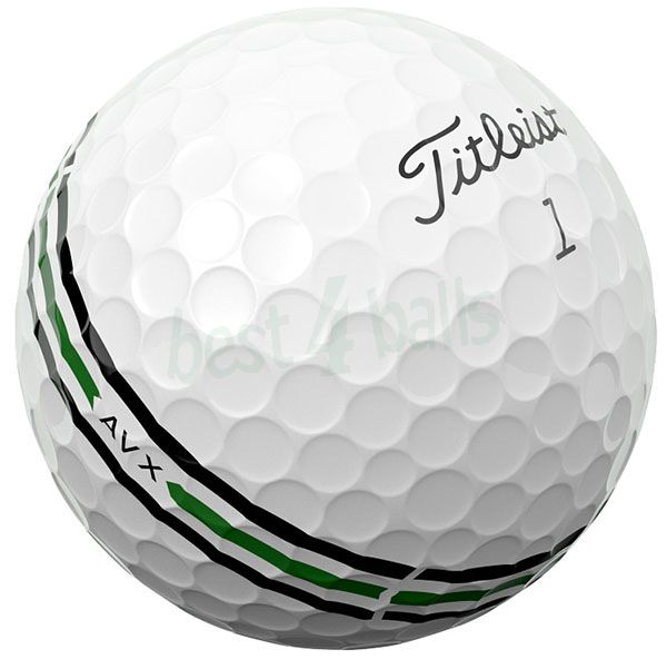 12 ball pack Titleist AVX AIM 360 white golf balls | Best4Balls