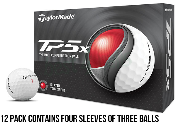 Logo Printed TaylorMade TP5x Golf Balls | Best4Balls