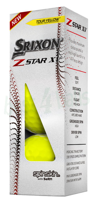 Srixon Z-Star XV Tour Yellow golf balls | Best4Balls