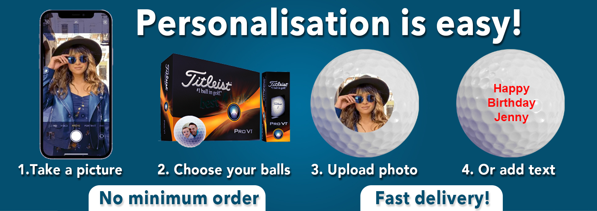 personalised golf balls printed at best4balls