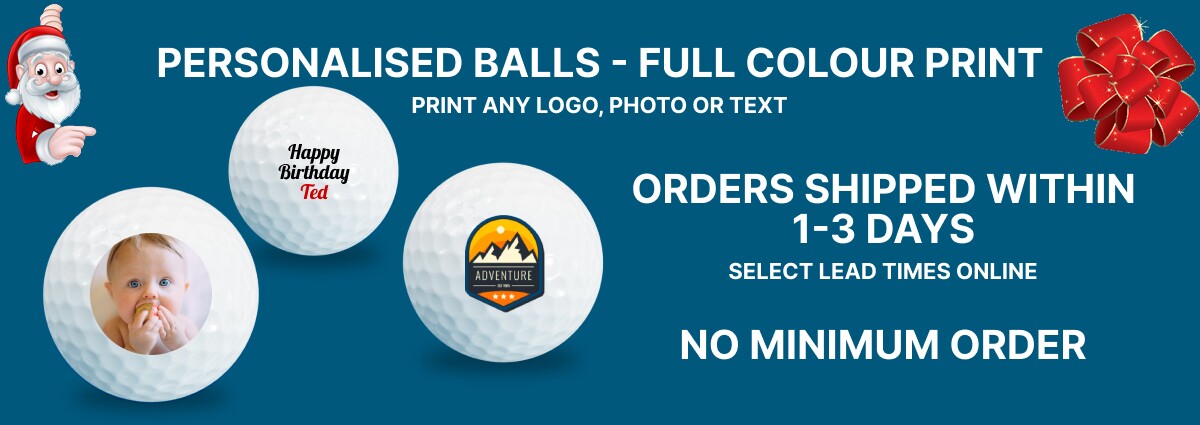 Personalised Christmas Golf Balls