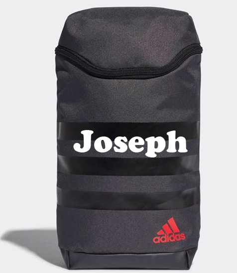 Adidas golf shoe bag printed with name