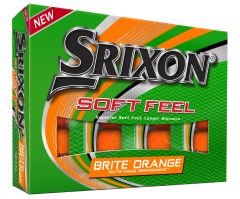 Personalised Srixon Soft Feel Brite Orange golf balls | Best4Balls