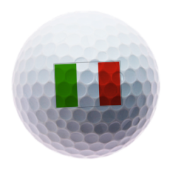Italian Flag Printed Golf Ball | Best4Balls