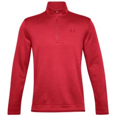 Under Armour red personalised Storm Fleece Sweater