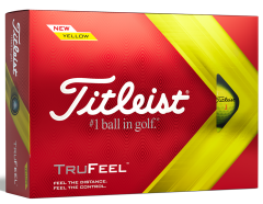 Personalised Titleist TruFeel yellow golf balls | Best4Balls