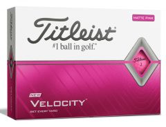 New Titleist Velocity Pink Golf Balls Personalised  | Best4Balls