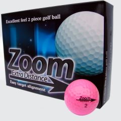 Pink Logo Printed Golf Balls | Best4Balls
